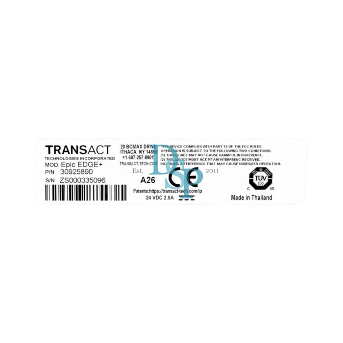 Transact Epic Edge Plus Ticket Printer 4